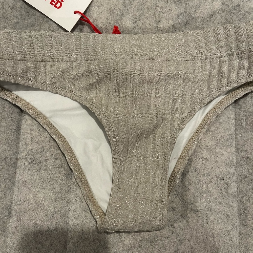 Solid and striped bikini bottoms!